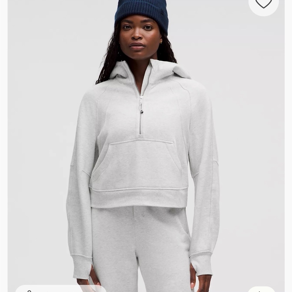 lululemon athletica Gray Half-Zip Hoodie